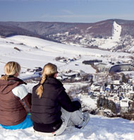 Blick auf Willingen im Winter